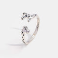 925 Sterling Silver Giraffe Ring