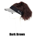 Medium Length Wavy Pattern Open Top Hat Wig
