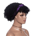 Hot Sexy Kinky Curly Wigs with Purple&Black Headband