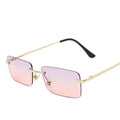 Rimless Retro Sunglasses Women Luxury Eyeglasses For Women/Men Vintage Glasses Women Mirror Oculos De Sol Feminino
