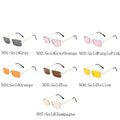 Rimless Retro Sunglasses Women Luxury Eyeglasses For Women/Men Vintage Glasses Women Mirror Oculos De Sol Feminino
