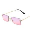 Rimless Retro Sunglasses Women Luxury Eyeglasses For Women/Men Vintage Glasses Women Mirror Oculos De Sol Feminino