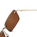 Rimless Retro Sunglasses Women Luxury Eyeglasses For Women/Men Vintage Glasses Women Mirror Oculos De Sol Feminino