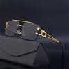 New Retro Rimless Sunglasses For Men Steampunk Sunglasses Punk Fashion Glasses Vintage Shades Gafas De Sol Sonnenbrill Sun