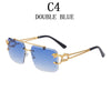 New Retro Rimless Sunglasses For Men Steampunk Sunglasses Punk Fashion Glasses Vintage Shades Gafas De Sol Sonnenbrill Sun