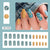 weekly deals 24pcs/Set Press On Nails W1399