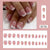 24pcs/Set Press On Nails DZ156