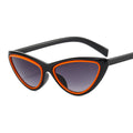 New cat's eye frame shaving sunglasses ins cross-border leopard flat mirror fashion modern glasses