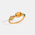 Anala Fire Agate Stone Ring