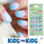 Mini Press On Nails For Kids 24 Pcs KPN1-34