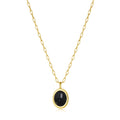 Black Onyx & White Opal Necklace