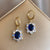 Blue Crystal Elowyn Earrings
