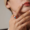 Cancer 'Happy In Love’ Multicolor Heart Ring