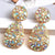 Colorful Crystal Statement Earrings