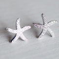 Crystal Starfish Earrings