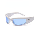 New Moon Rectangular Sunglasses for Women Man Vintage Outdoor Cycling Sports Hip Hop Punk Sun Glasses