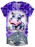Hippopotamus Flower V-Neck T-Shirt
