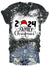 Christmas 2024 Print V-Neck T-Shirt