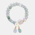 Emerald Jade Stone & Agate Bracelet