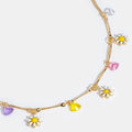 Flower & Crystal Masie Necklace