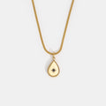 Gaia Golden Teardrop Necklace