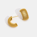 Golden Dream Semi Hoop Earrings