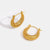 Golden Mia Croissant Hoop Earrings