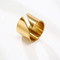 Golden Solace Statement Ring