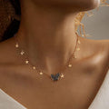 Golden Star & Butterfly Necklace