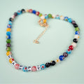 ‘Happy’ Flower Beads Necklace