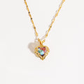 Heavenly Love Crystal Heart Necklace