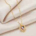 Heavenly Love Crystal Heart Necklace