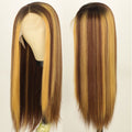 Mixed Color Straight Hot T-Lace Front Wig