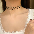 Lace Pearl Choker Necklace