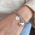 Love Forever' Silver Charm Bracelet