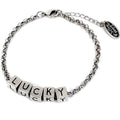 ‘Lucky’ Letter Charm Bracelet