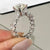 Ring 925 Silver Oval Princess Cut Wedding Ring FHR204