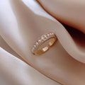 Luxury Gold Pearl Ring
