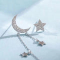 Moon & Star Necklace & Earrings Set