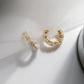 Mother Of Pearl Flower Earrings