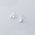 Music Note Stud Earrings