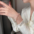 Pink Crystal & Pearl Bracelet