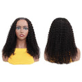 Mongolian Kinky Curly U Part Lace Front Human Hair Wigs