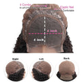 45CM Mongolian Loose Deep Wave Lace Front Human Hair Wigs