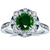 Ring 6 / Green Luxury Flower Shaped Vintage  Rings - FHR090