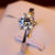 Ring Six Claw Crystal Wedding Gift Women Jewelry Engagement Ring FHR064
