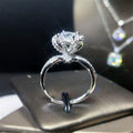Ring 2020 New Wedding Rings Overlapping Design Flower Silvery Ring FHR086