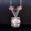 Necklace 2ct Diamond Zircon Pendant 925 Sterling Silver Party Wedding Pendants FHN040