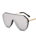 new arrival  futuristic sunglasses women uv400 fendii sunglasses large oversized shades for women oculos de sol feminino