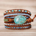 Protection Turquoise Stone Wrap Bracelet